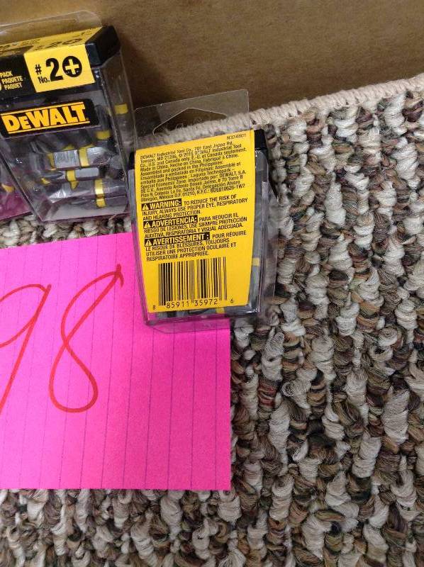 lot 98 image: Lot of assorted Dewalt Drill Bits not used