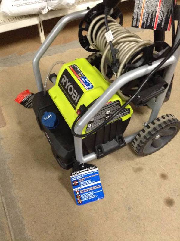 lot 108 image: Ryobi 2000 PSI Preassure Washer in good working Condition