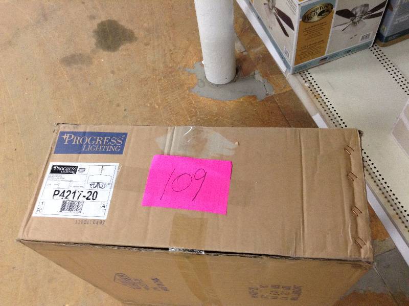 lot 109 image: Progress Lightning Model P4217-20 Antique Bronze Light