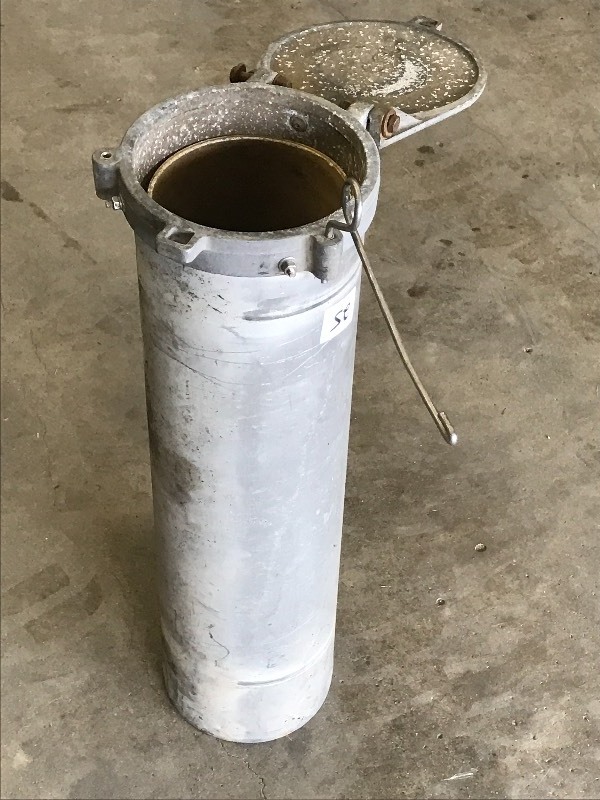 lot 25 image: Lidded Aluminum Tube