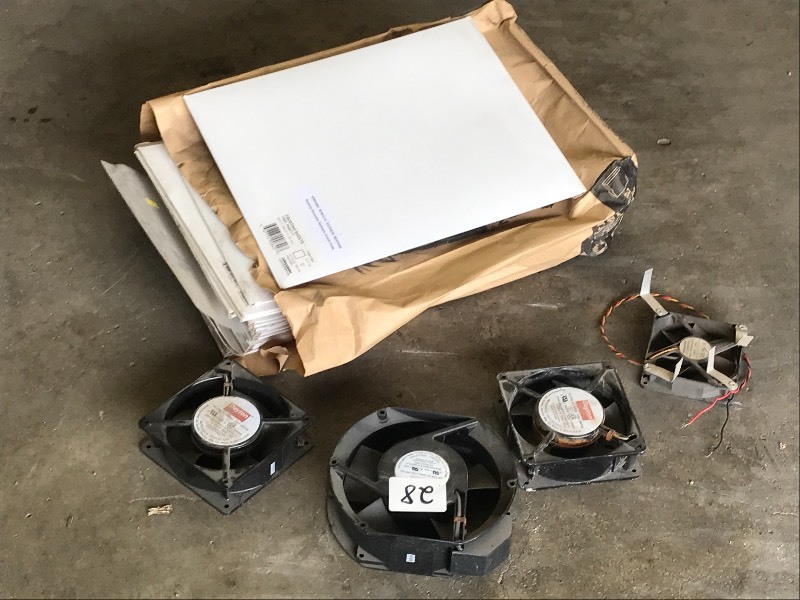 lot 28 image: Cooling Fans & Envelopes