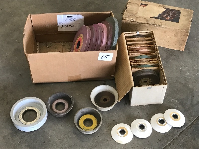lot 65 image: Lot Of Assorted Unused Grinding Whe...