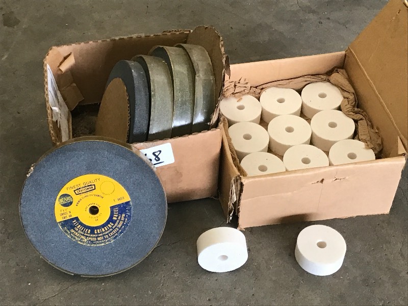 lot 68 image: (2) Boxes Of Unused Grinding Wheels...