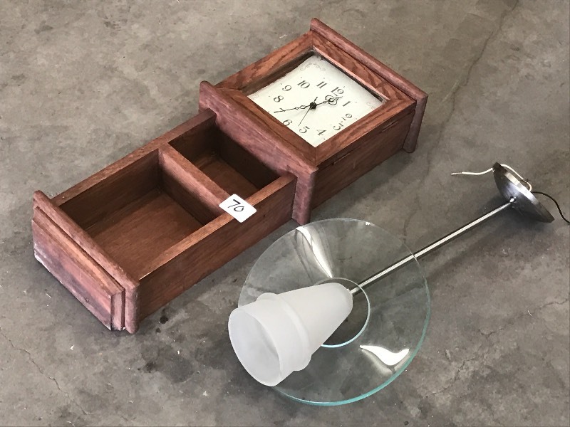 lot 70 image: Lot Of (1) Ceiling Light & (1) Wall...