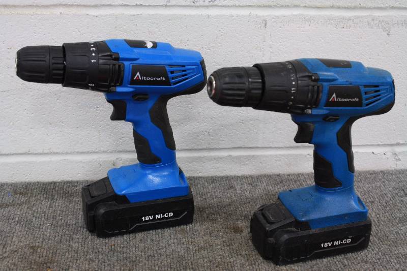 lot 83 image: 18V Cordless Drills - 2 Qty Set