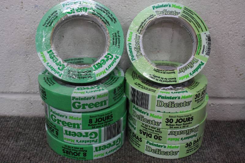 lot 53 image: Painters Matte Green Tape (10 rolls)
