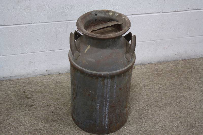 lot 150 image: Vintage Metal Milk Can #2