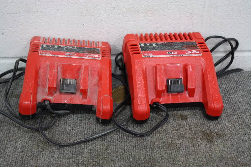 lot 166 image: Milwaukee M18 Chargers