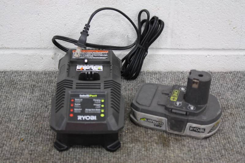 lot 167 image: Ryobi 18V Charger & Battery