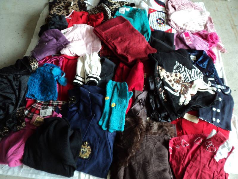 lot 62 image: box of clothing, has been in storag...