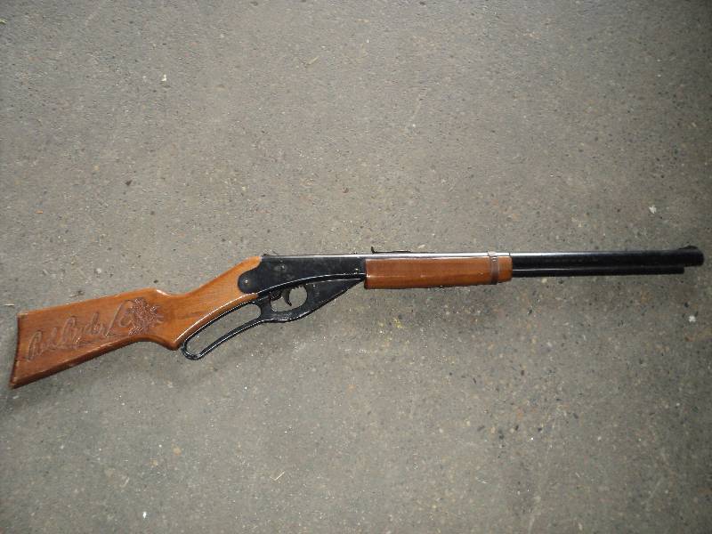 lot 120 image: Red Ryder wood and metal BB gun...