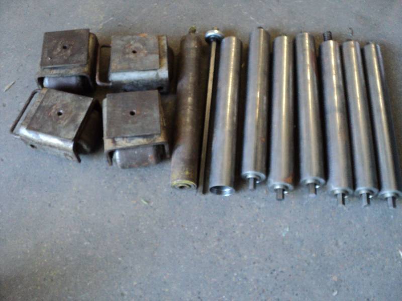 lot 156 image: conveyor rollers  and parts...