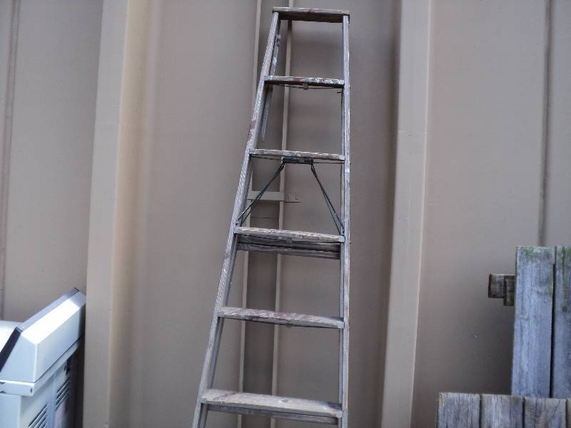 lot 174 image: 8ft wood ladder...
