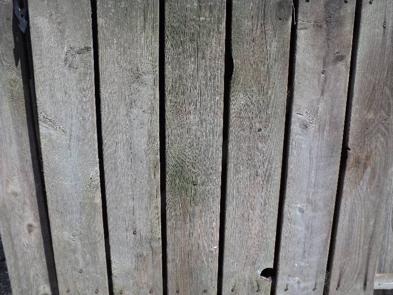 lot 176 image: 34in wide x 4ft tall weathered fenc...