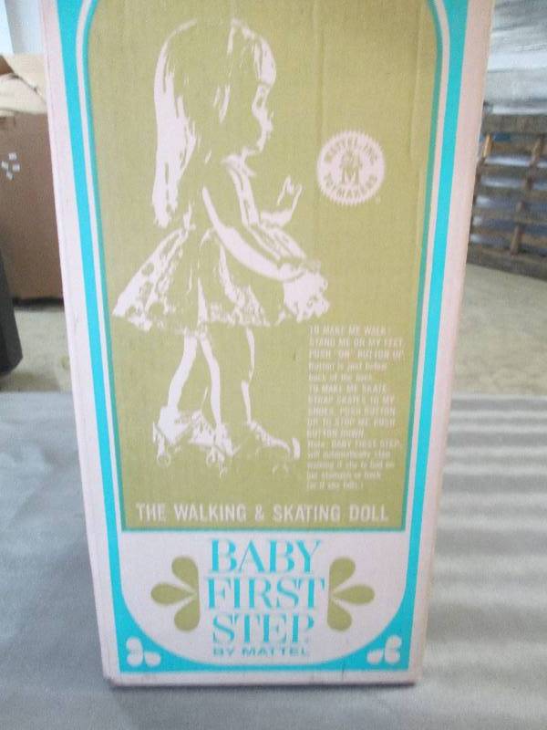 lot 84 image: Vintage Baby First Step Doll by Mat...