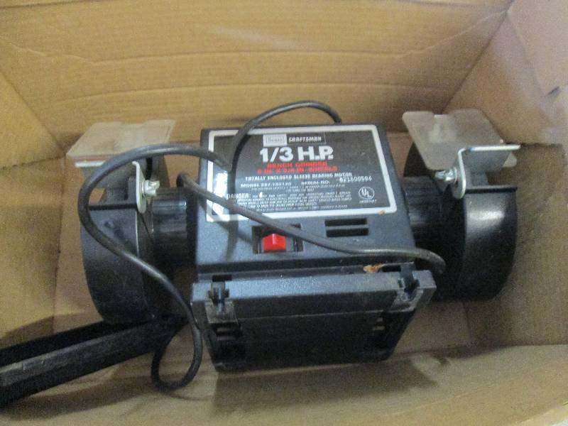 lot 87 image: Craftsman 13 HP Bench Grinder...