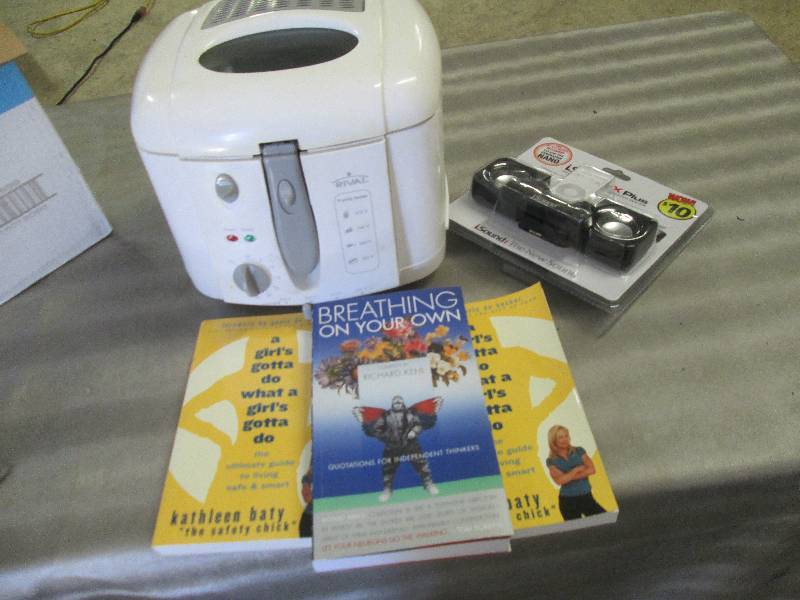 lot 92 image: Rival Deep Fryer, Portable Speakers...