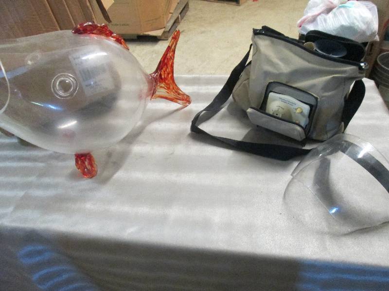 lot 107 image: Glass Fish, Double Breast Pump, Vis...
