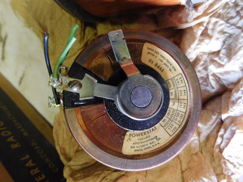 lot 18 image: 2 Variable Transformers Input 120 volts