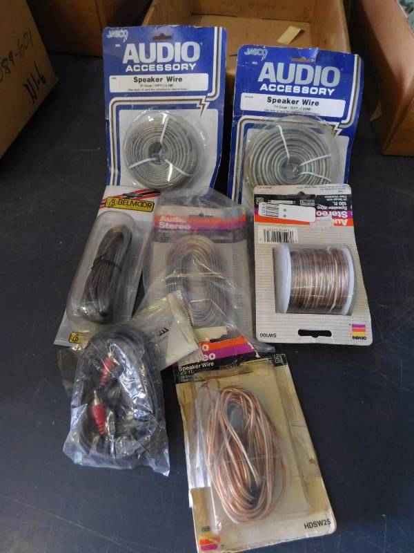 lot 32 image: 2 - 8 Square Speakers and Misc. Speaker Wire