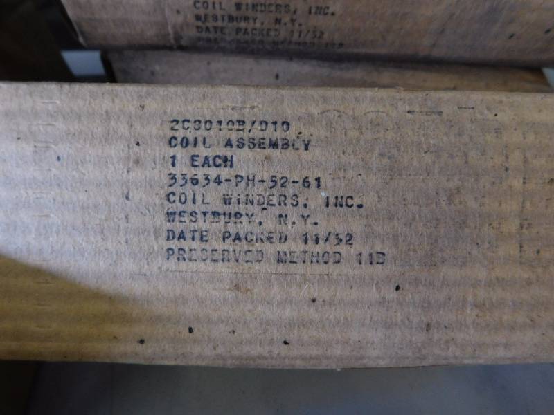 lot 42 image: Military Coil Assembly 208010BD10 (Qty. 9)  Air Wound Coil