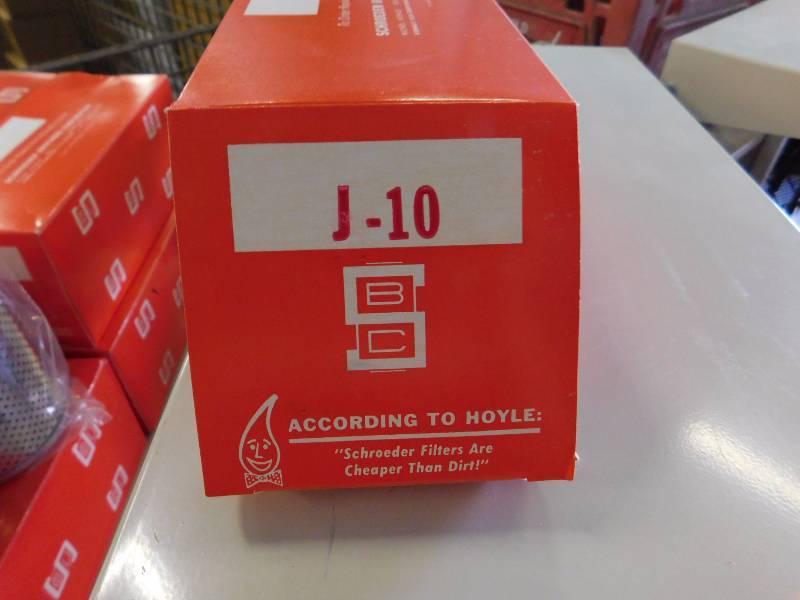 lot 58 image: Schroder Brothers Corporation J-10 Filters (Qty. 12)
