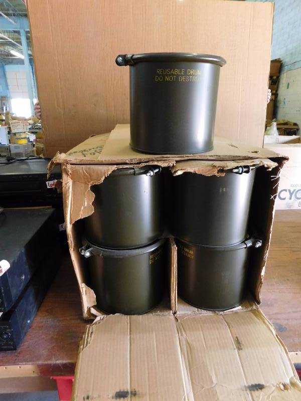 lot 89 image: Military Storage Drums (Qty. 12)