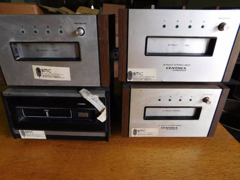 lot 99 image: 4 Vintage 8 Track Players