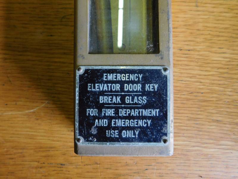 lot 101 image: Emergency Elevator Door Key