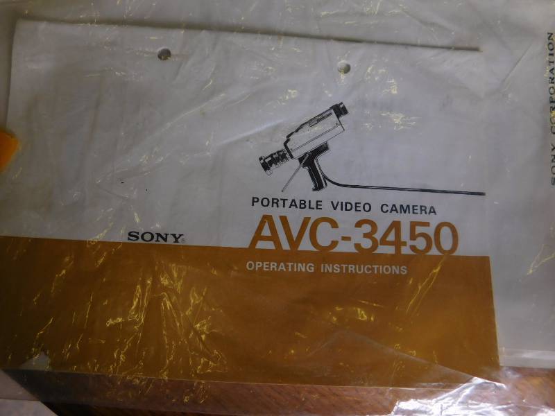 lot 104 image: Sony-Matic Portable Videocorder AVC-3450 with Sony Camera and Video Tapes