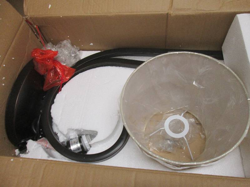 lot 10 image: S Floor Lamp open box, untested Ret...