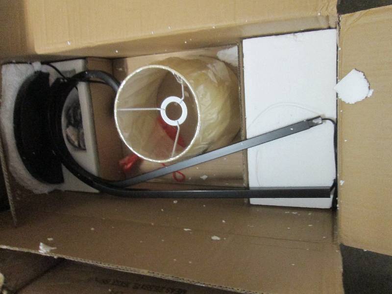 lot 20 image: S Floor Lamp open box, untested Ret...