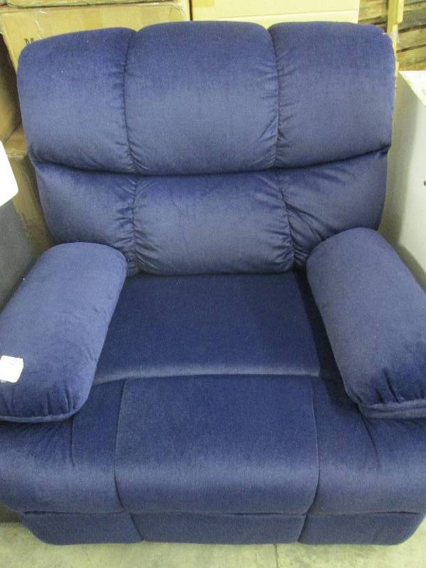 lot 25 image: Microfiber Swivel Rocker Recliner o...