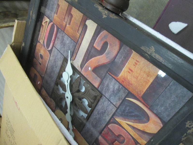 lot 77 image: Color by Number Wall Clock open box...