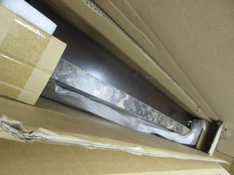 lot 96 image: Faux Marble Dining Table open box R...