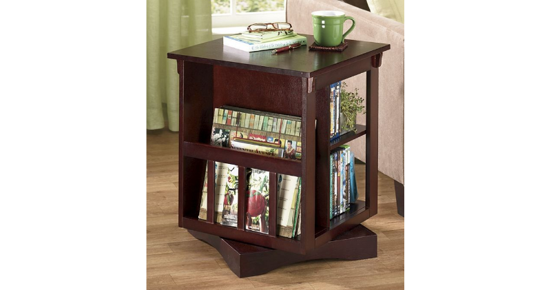 lot 114 image: Revolving End Table open box Retail...