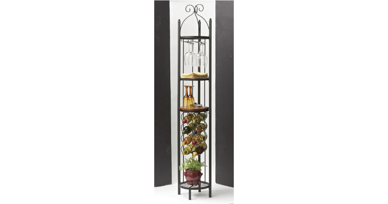 lot 156 image: Tall Wine Rack open box Retail $99....