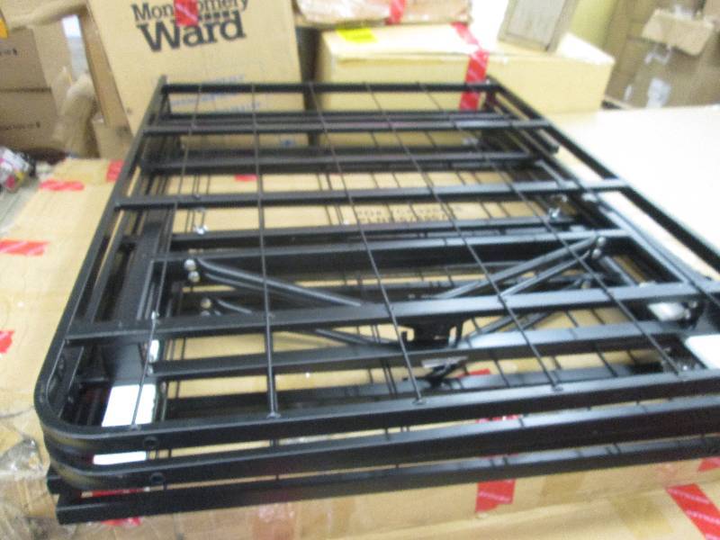 lot 121 image: Folding Queen Bed Platform open box...