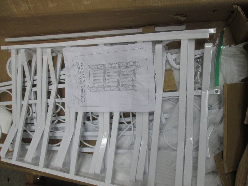 lot 137 image: 3-Tier Boot Rack open box Retail $1...