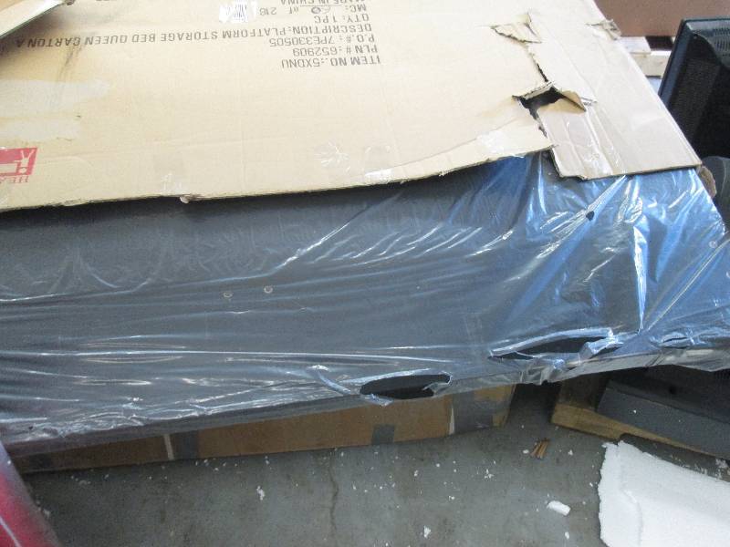 lot 144 image: Expresso Padded Queen HeadBoard onl...