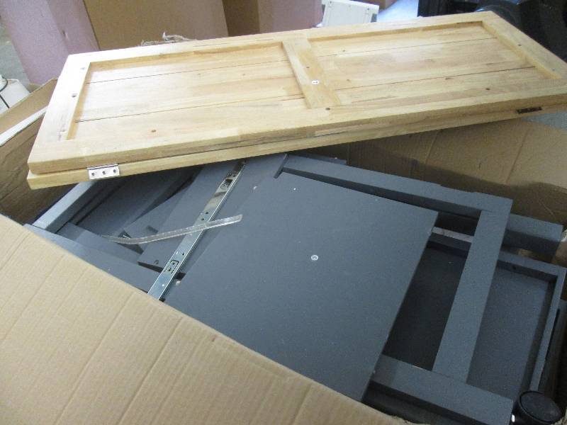 lot 145 image: Kitchen Island with Drop-Leaf Work ...