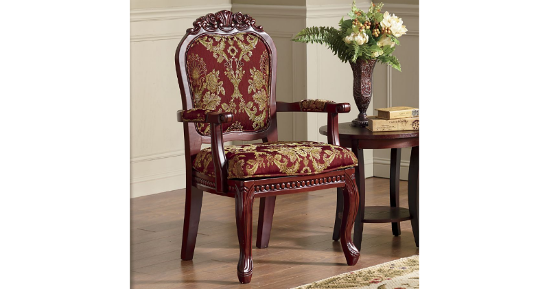 lot 86 image: Hand-Carved Venetian Accent Chair...