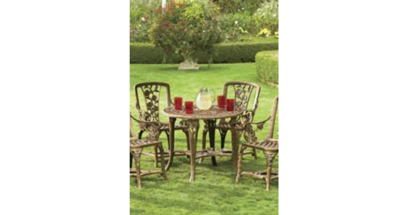 lot 31 image: 5-Piece Rose Patio Set open box Ret...