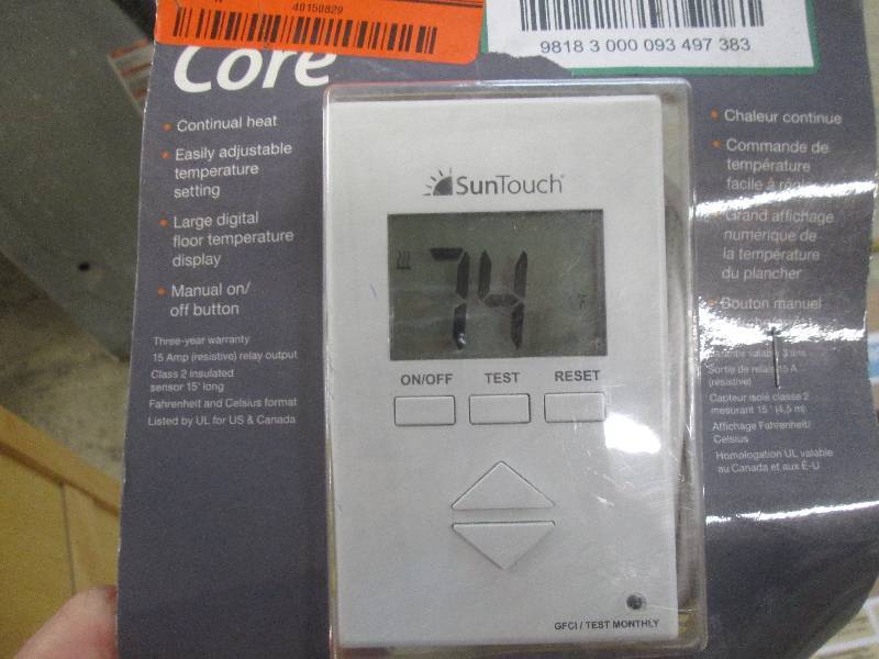 lot 239 image: SunTouch Floor Warming open box, un...