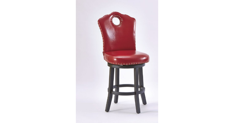 lot 115 image: Nailhead Swivel Stool open box Reta...