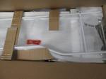 lot 300 image: 3-Piece Arched Bath Set open box Retail $129.99 Assembly required. 3-shelf Space Saver is 24 w x 65 14 h x 12 d tissue roll holder keeps 3 spare rolls handy (6 sq. x 23 12 h), and towel stacker is 15 12 w x 28 14 h x 12 d