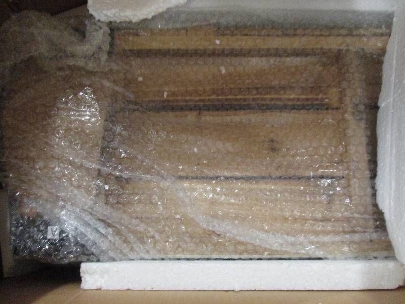 lot 301 image: Red Cliff Lodge Console open box Retail $329.99 Assembly required. 47 12 w x 25 14 h x 12 d.