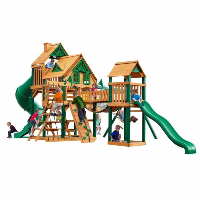 gorilla playsets big timber cedar swing set