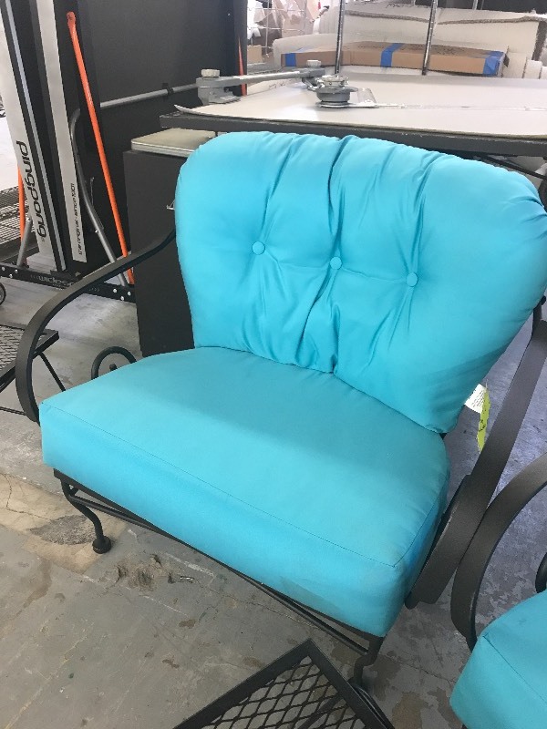 PATIO CHAIRS AND SIDE TABLES