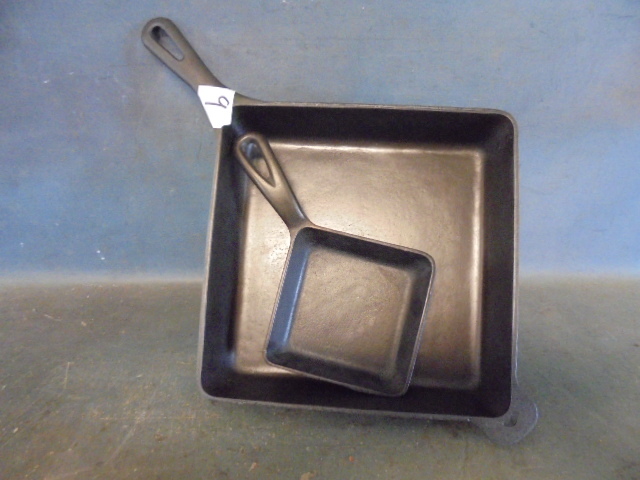 Sold at Auction: GRISWOLD CAST IRON SQUARE EGG SKILLET 129A